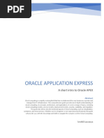 Oracle Application Express