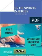 Causes of Sports Injuries: Health Optimizing P.E 2