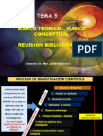 Tema 5: Marco Teórico - Marco Conceptual - Revisión Bibliográfica