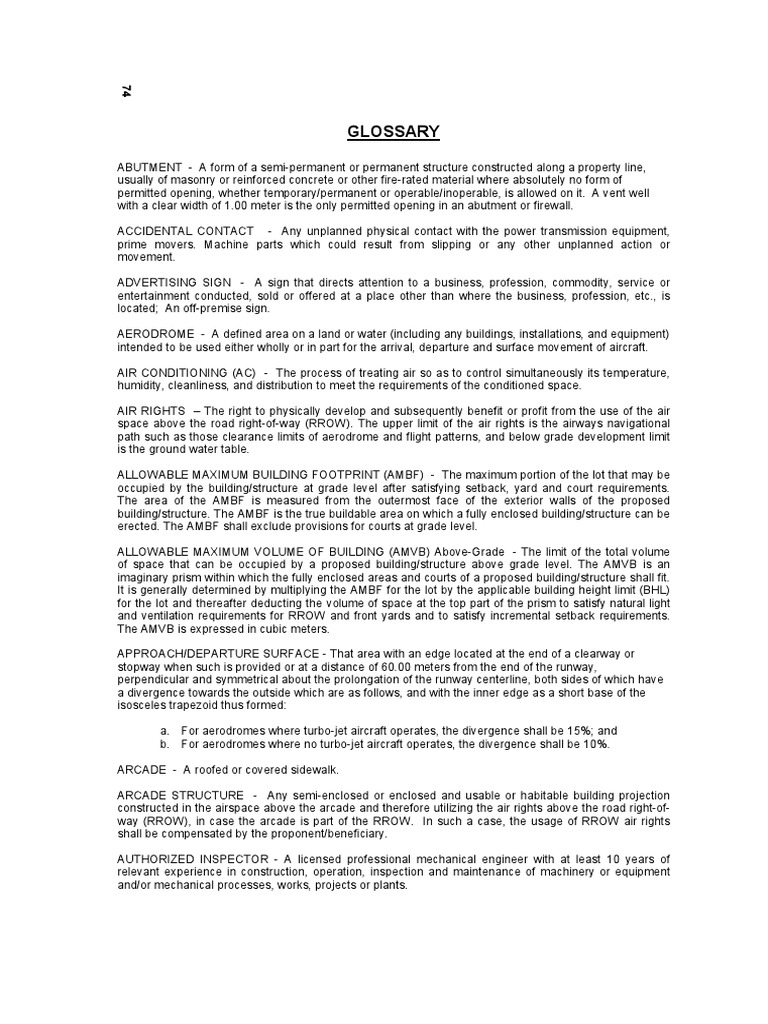 NBC PD1096 Glossary PDF Elevator Belt (Mechanical)