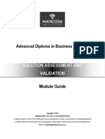 Advanced Diploma in Business Analysis: Solution Assessment and Validation