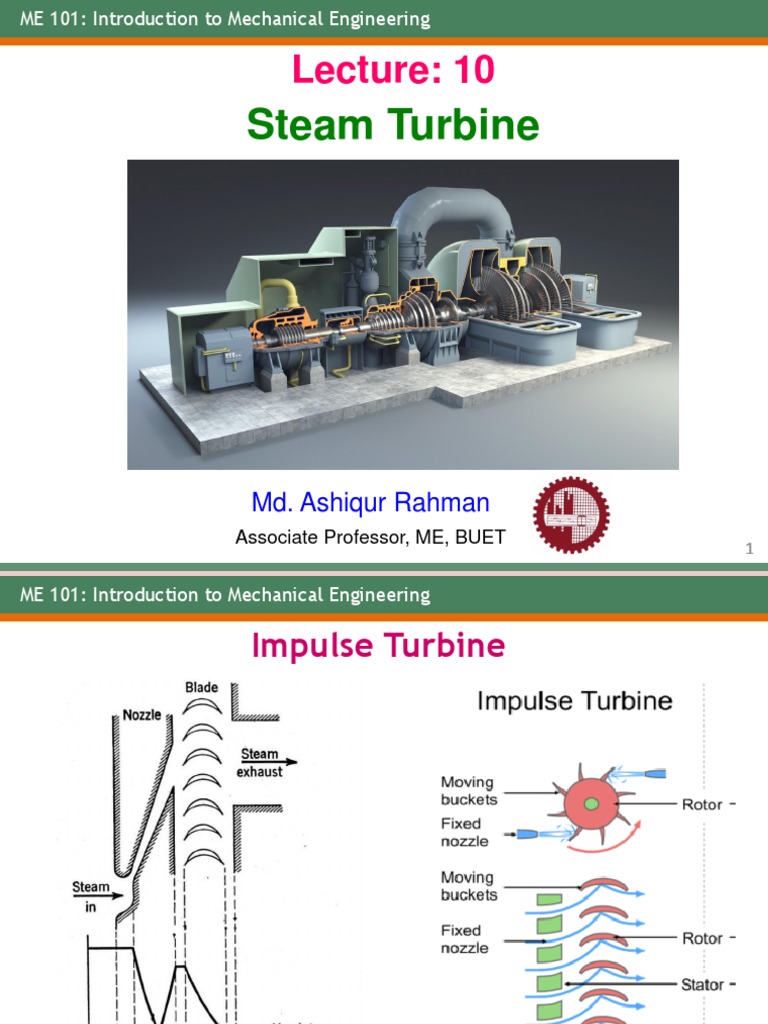 Understanding Steam Turbines | PDF | Turbine | Chemical Equipment