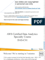 And Strictly For Personal Use Only: AWS Certified Data Analytics Specialty Course by Stephane Maarek and Frank Kane