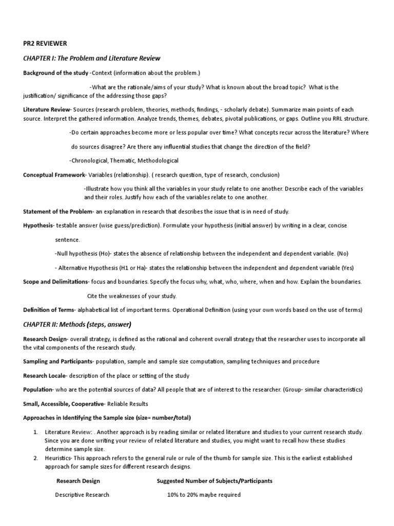 PR2 Reviewer: Research Methods Overview | PDF | Statistics | Sampling ...