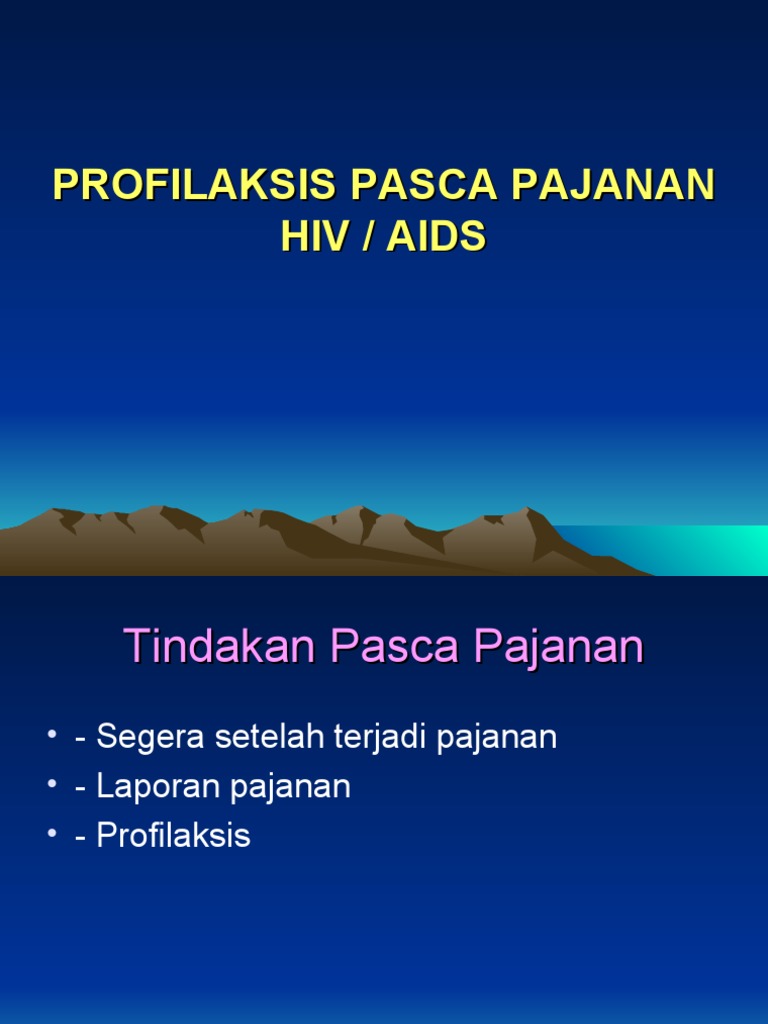 Prosedur Profilaksis Pasca Pajanan HIV | PDF