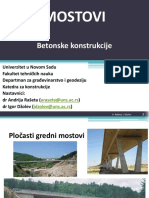 Mostovi: Betonske Konstrukcije