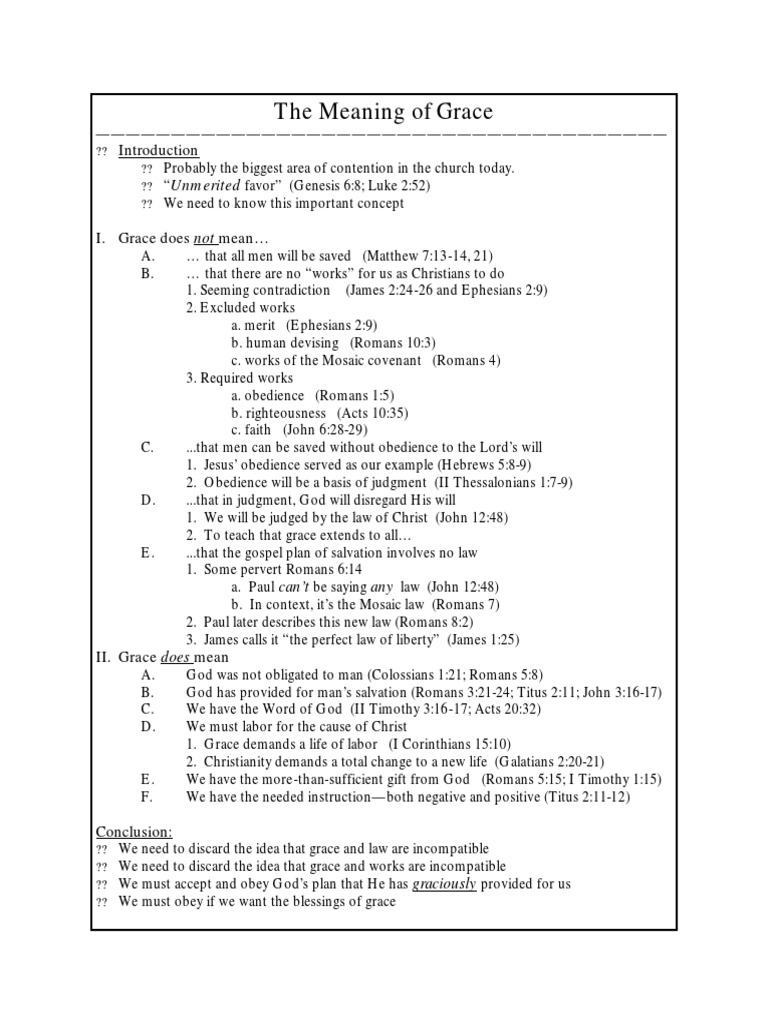 The Meaning of Grace PDF Epistle To The Romans Divine Grace