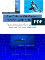 Master Power Point - Whales Before Open House