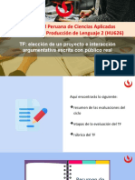 Universidad Peruana de Ciencias Aplicadas Comprensión y Producción de Lenguaje 2 (HU626)