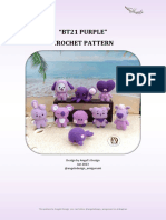 "Bt21 Purple" Crochet Pattern: Design by Angel's Design Jan 2023 @angelsdesign - Amigurumi