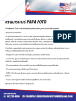 Requisitos para Foto: Por Favor, Leia Com Atenção para Que o Processo Não Atrase