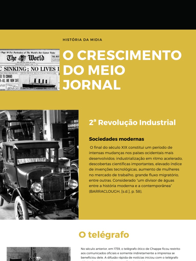 O Crescimento Do Meio Jornal | PDF | Meios de comunicação