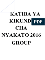Katiba Ya Nyakato Group 2016