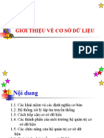 Chương 1: Giới Thiệu Về Cơ Sở Dữ Liệu