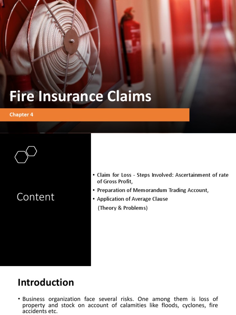 Fire Insurance Claims Accounting Guide | PDF | Finance & Money Management
