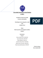 Universidad Autónoma de Santo Domingo (Uasd) : Facultad de Ciencias de La Salud Escuela de Salud Pública