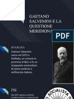 Gaetano Salvemini E La Questione Meridionale