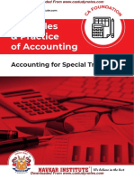 Principles & Practice of Accounting: Accounting For Special Transaction