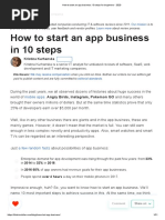 How To Start An App Business - 10 Steps For Beginners - 2020