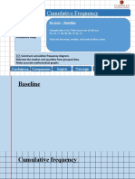 Cumulative Frequency: Do Now - Baseline