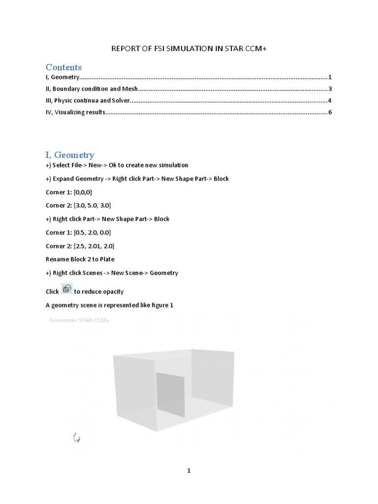 FSI Simulation Report in STAR-CCM+ | PDF | Continuum Mechanics | Physics