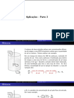 Misturas de soluções salinas e decaimento radioativo