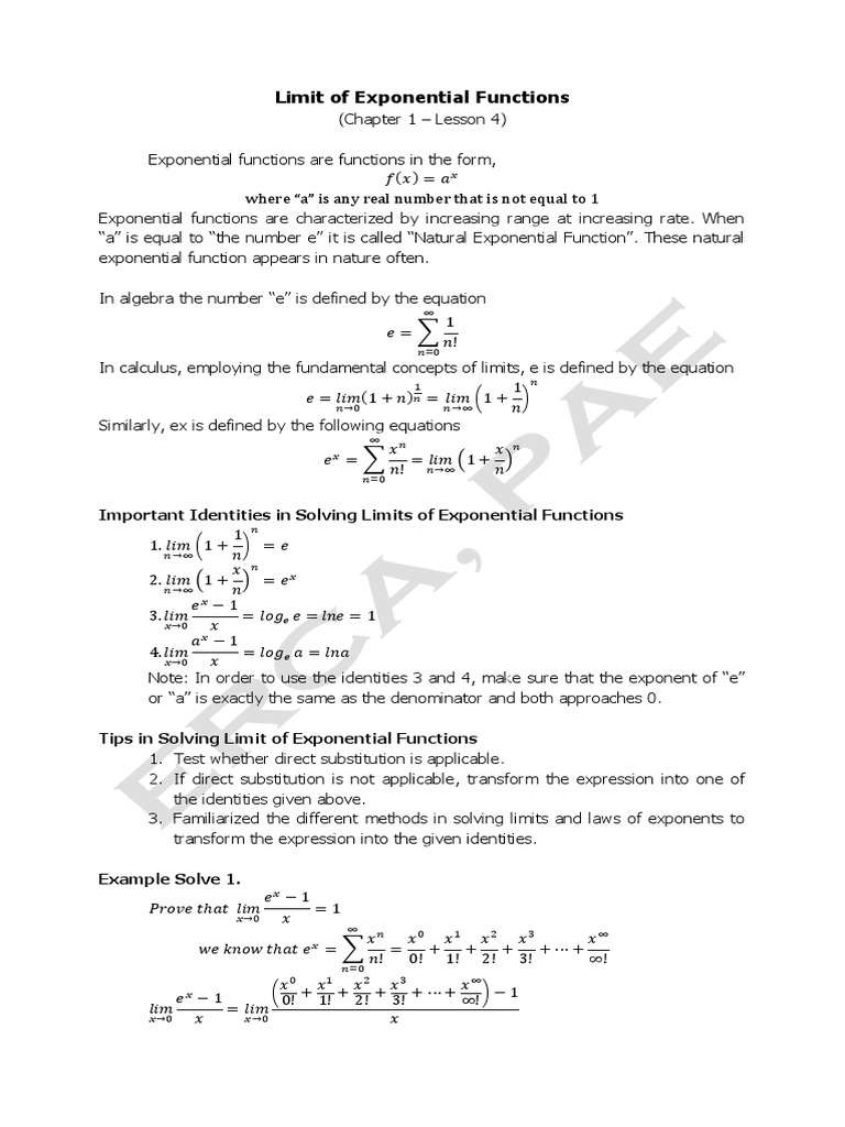 c1l4-limit-of-exponential-function-pdf-exponentiation