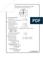 Perhitungan Plat Lantai Type 1 (Slab)