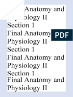 Final Anatomy and Physiology II