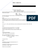 Exercícios de Sala: Resolução - Matemática 2 - Aula 5 E 6