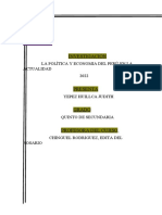 Situación Política y Económica en La Actualidad 2022