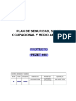 Plan de Seguridad, Salud Ocupacional Y Medio Ambiente: Proyecto "PEZET 195"