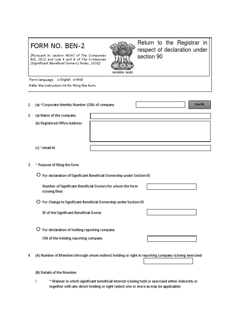 Form Ben 2 Download