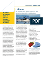 Lithium Technical Note