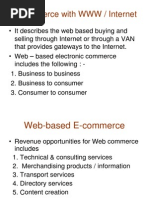 E-Commerce With WWW / Internet