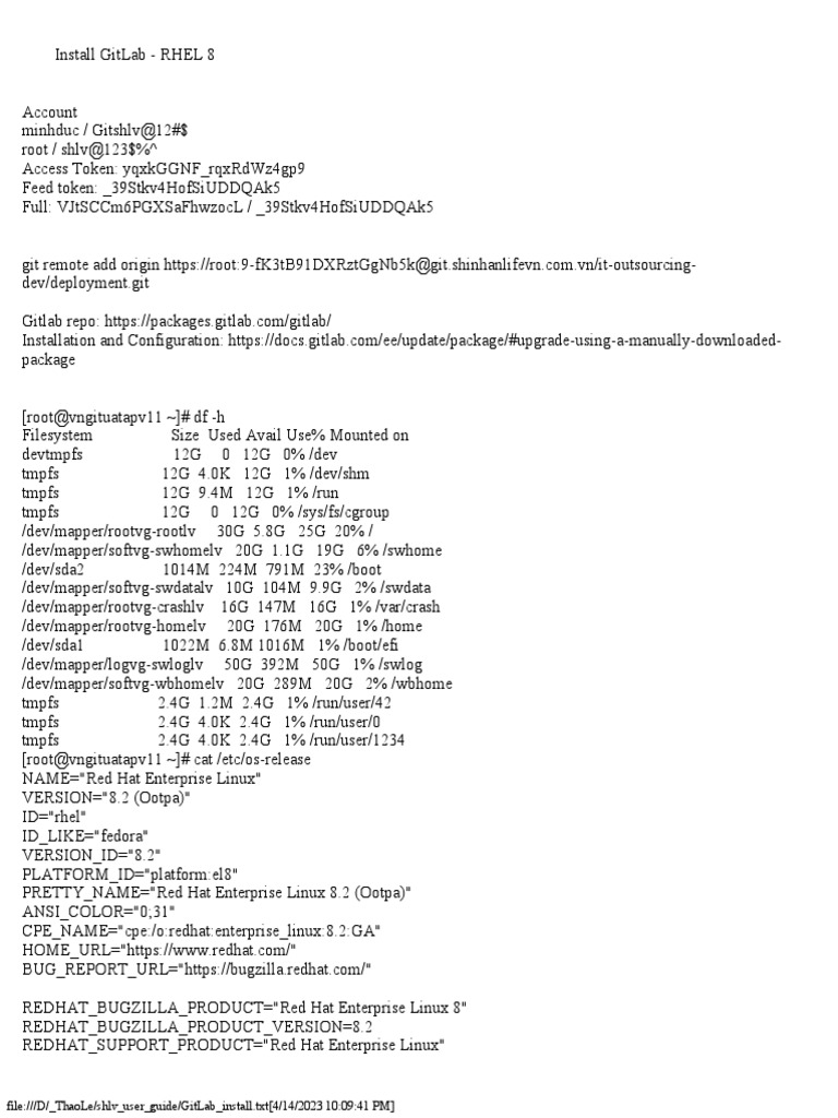 GitLab Install | PDF | Transport Layer Security | Operating System ...