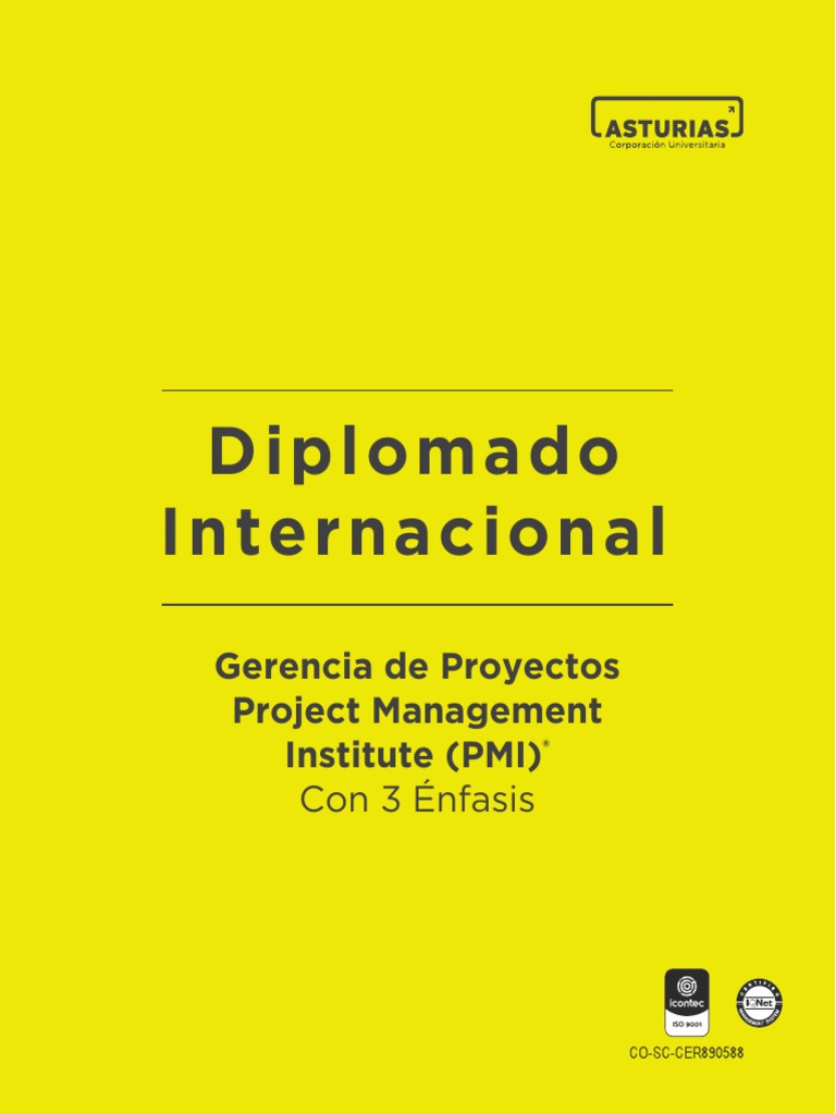 Contenido Diplomado de Gerencia de Proyectos | PDF | Gestión de ...