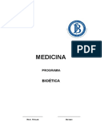 Bioética Programa