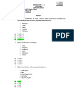 Biología 1. Ordene Los Bioelementos, de Mayor A Menor, Según El Porcentaje de Participación