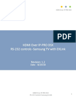 HDMI Over IP RS 232 Control For Samsung Exlink PRO DSX
