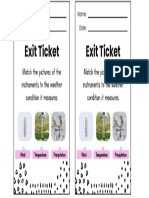 Exit Ticket Weather Tools