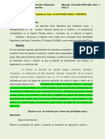 Unidad II Deporte y Calidad de Vida: LA ACTIVIDAD FISICA Y DEPORTE