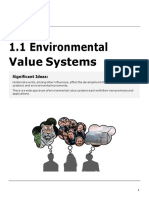 1.1 Environmental Value Systems: Ib Ess
