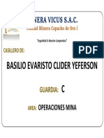 Minera Vicus S.A.C.: Basilio Evaristo Clider Yeferson C