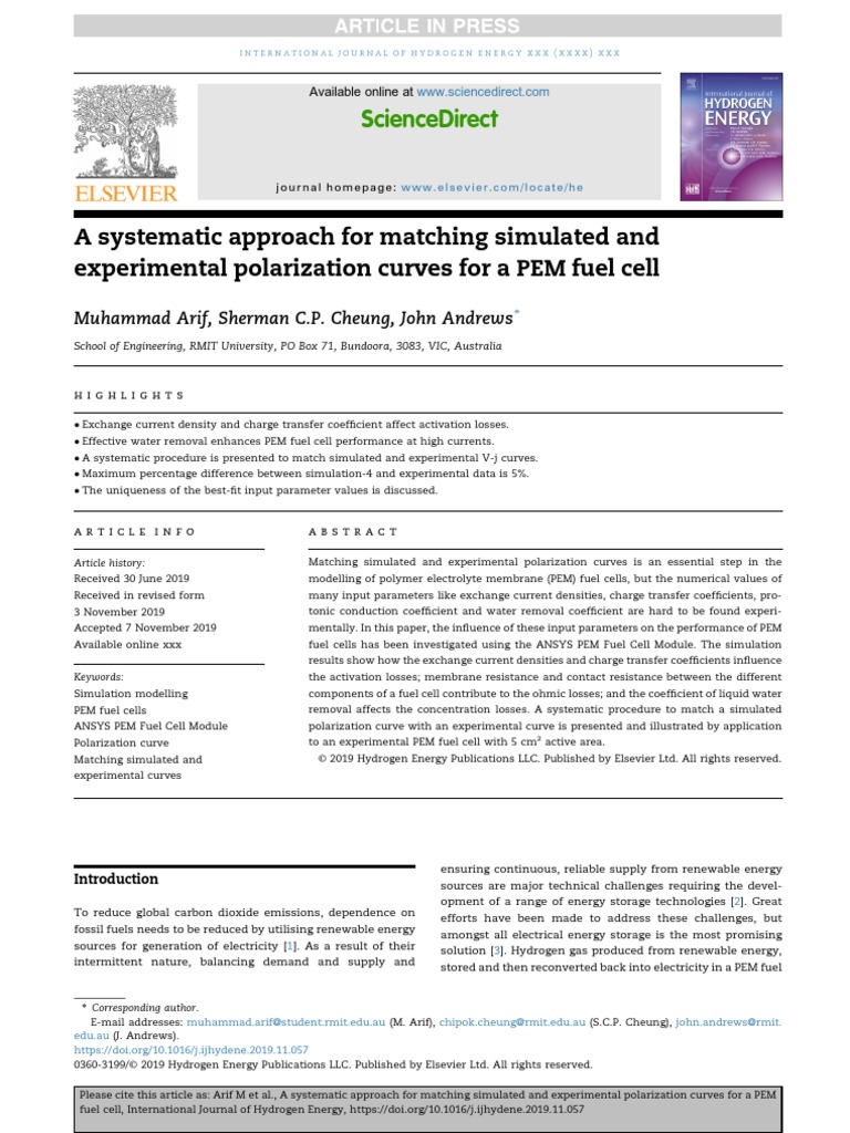 Matching Simulation Data and Experimental Polarization Curve | PDF ...