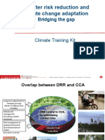 Disaster Risk Reduction and Climate Change Adaptation: Bridging The Gap