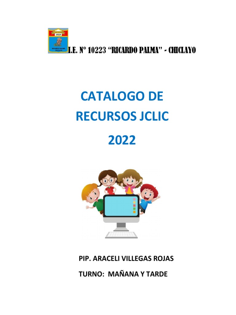 Catálogo de Recursos JCLIC 2022 | PDF