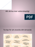 Att Skriva Mer Vetenskapligt