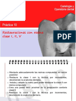 Práctica 10: Restauraciones Con Resina Clase I, II, V