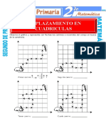 Desplazamiento en Cuadrados para Segundo de Primaria